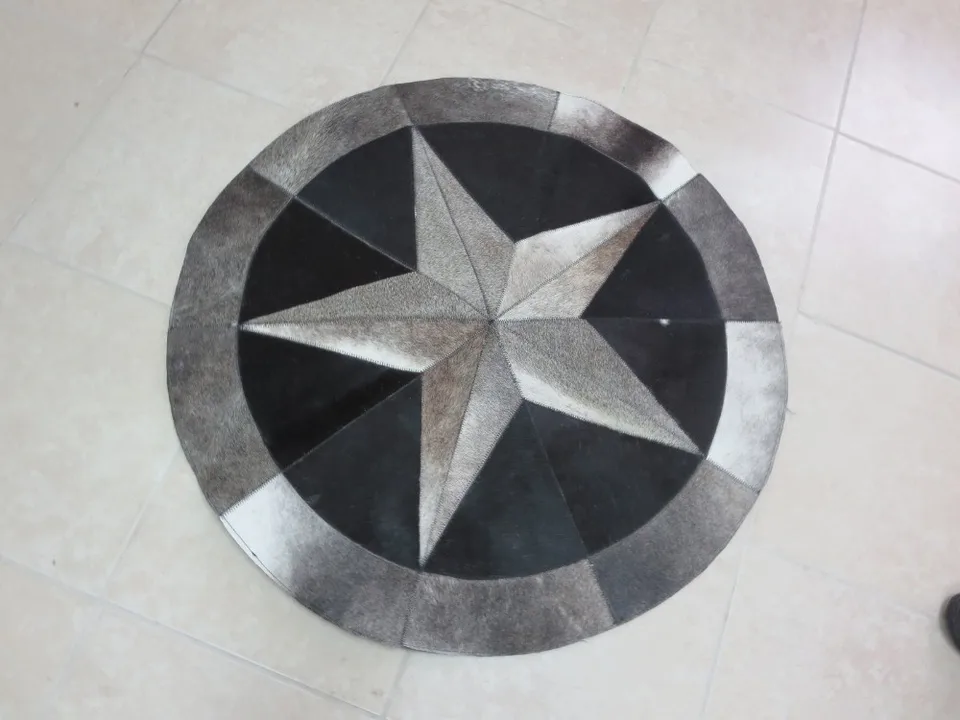 Handmade High Quality Cowhide Rug Leather Cow Hide Steer Patchwork Cowhide Rug Leather Cow Hide Steer