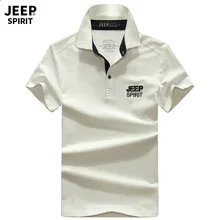 JEEP SPIRIT бренд логотип Поло рубашка мужские летние поло para hombre военные Поло рубашка Топы И Футболки дышащая Однотонная футболка homme