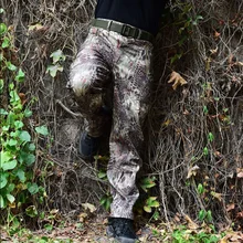 Мужские зимние водонепроницаемые охотничьи Тактические Брюки SharkSkin Softshell военные уличные брюки для армейских походов кемпинга S-3XL