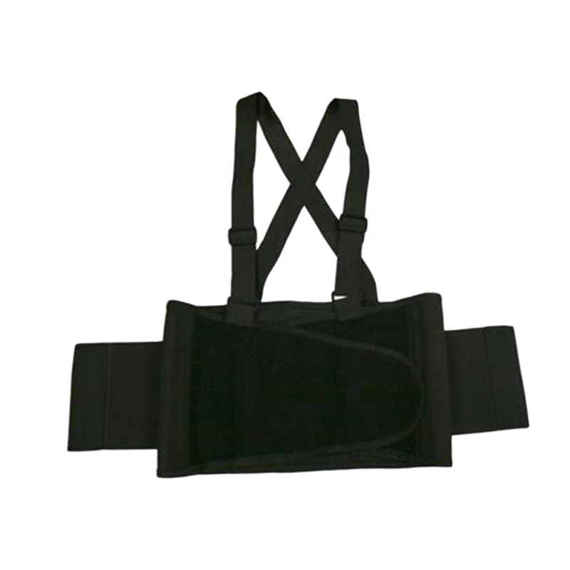 

Adjustable Back Lumbar Brace Support Belt Shoulder Strap Suspenders Work