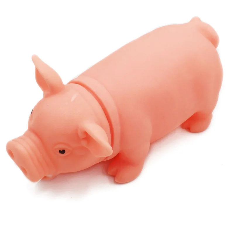 

1Pcs Pets Dog Toys Screaming Pig Squeeze Sound Toy for Dogs Super Durable & Funny Squeaky Pink Rubber Pig Dog Chew Toy Pet Toy