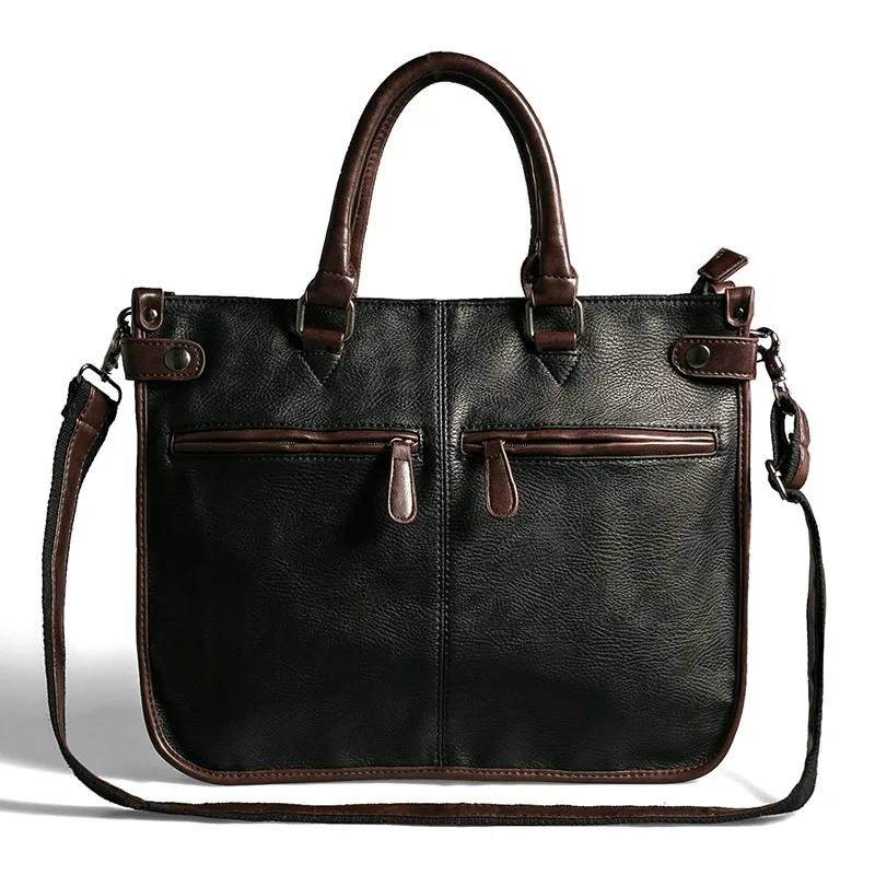 

New Men Messenger Bag Quality Pu Leather Men Bag Men's Briefcase Laptop Bag Business Male Men Travel Handbag Tote Crossbody Bags