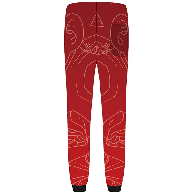 KYKU Dragon Ball Pants Men Animal 3d Trousers Red Gothic Pattern Baggy Bodybuilding Mens Sweatpants 2018 New Streetwear Bottoms
