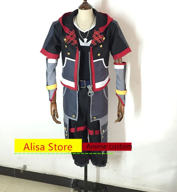 

Anime Kingdom Hearts Sora cosplay Costume Any Size hot sale halloween costumes