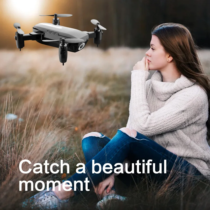 

2.4G WIFI Camera Mini Foldable Drone 801 With Altitude Hold One-key Return RC Quadcopter Drone With 0.3MP/2MP Camera FSWB