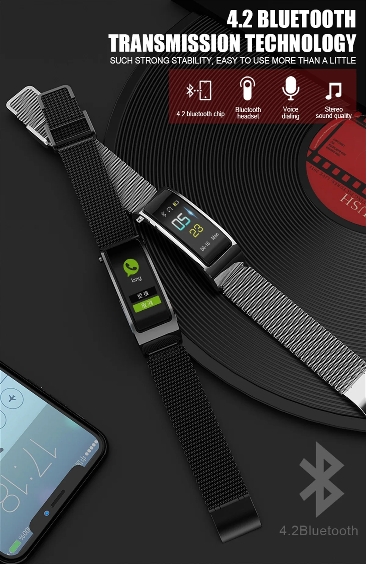 696 Y5 Answer Call Wristwatch Bluetooth 5.0 Phone Smart Bracelet Earphone Heart Rate Blood Pressure Oxygen Sleep Monitoring