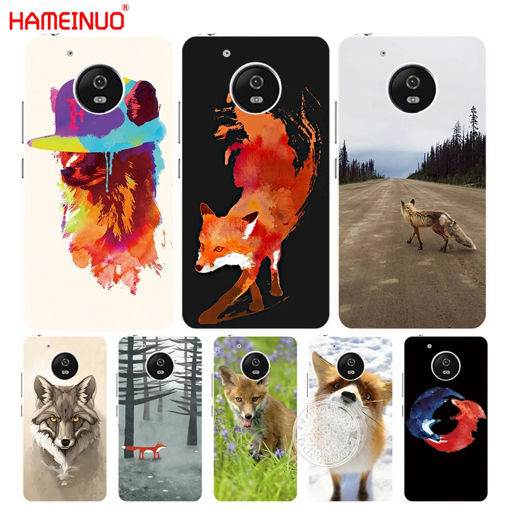 HAMEINUO fox белый красный милый чехол с животными для Motorola Moto G6 G5 G5S G4 PLAY PLUS ZUK Z2 pro|cover for