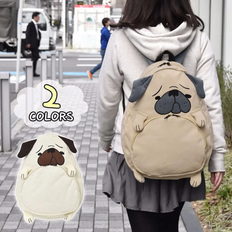 Японский стиль 2 цвета мопса рюкзак для женщин и девочек студент Детская сумка Shoolbag милый подарок