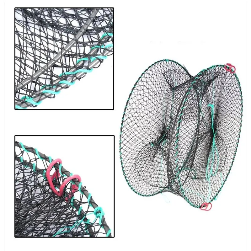 Strong Sea crabs cage turtle cage shrimp cage fish cage folding round cage pesca fishing net fishing net nylon fishing network