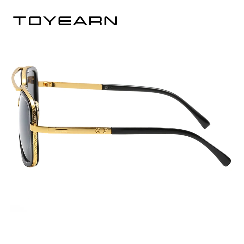 Luxury Brand Designer Twin-Beams Square Sunglasses Men Women Vintage Driving Cool Gradient Sun Glasses For Male oculos de sol