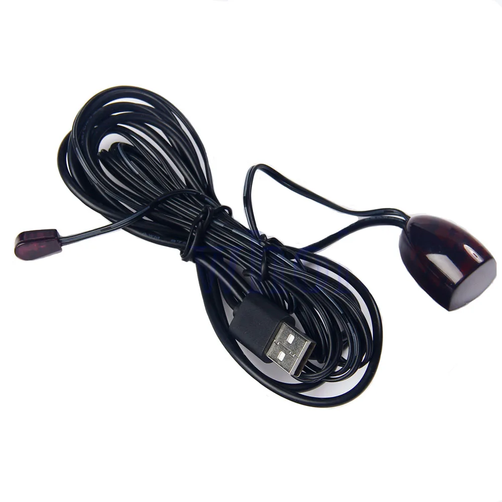 

Aipinchun Mini Hidden IR Infrared Remote Extender Emitter Receiver Repeater System Use USB Power For Set Top Box etc