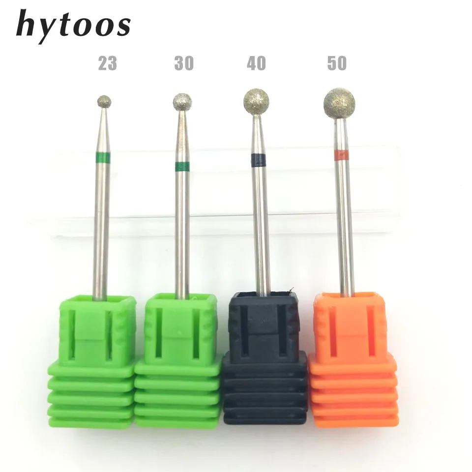 Buy HYTOOS 4PCS/SET Ball Diamond Nail Drill Bit
