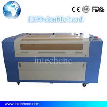 80 Вт Reci лазерная трубка с двойными головками 1390 лазерная машина для резки ткани