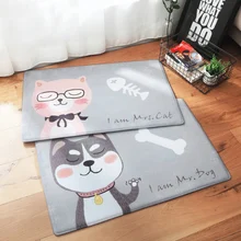 Домашний абсорбирующий коврик милый мягкий коврик кухонный коврик в ванную комнату Коврик для двери машинная стирка нескользящий домашний текстиль Домашний коврик