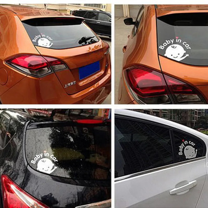 Dropship 1PCS Car Sticker Creative Vinyl Window Decal Accessories Fashion Baby In Auto Waterproof DIY Car-styling Decoration | Автомобили