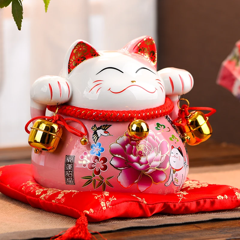 Японская копилка для кошек Lucky керамическая безопасная коробка денег подарок