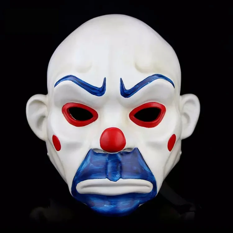 Resin crafts scary halloween mask joker mask Joker Bank Robber Mask