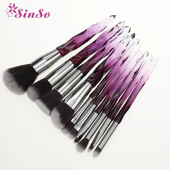 

Sinso Kabuki Professional 5/10Pcs Makeup Brush Set Crystal Face Powder Blush Brushes Set Eyeliner Eyebrow Make Up Tools Kits Set