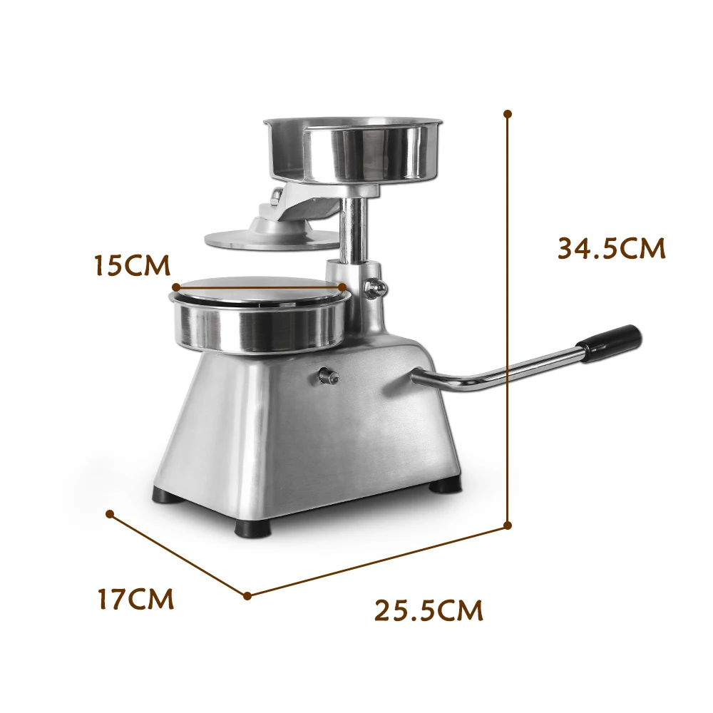 ITOP 150mm Burger Patty Maker Hamburger Press Forming Machine Round Meat Press Food Processors With 500pcs Oil Absorbing APaper