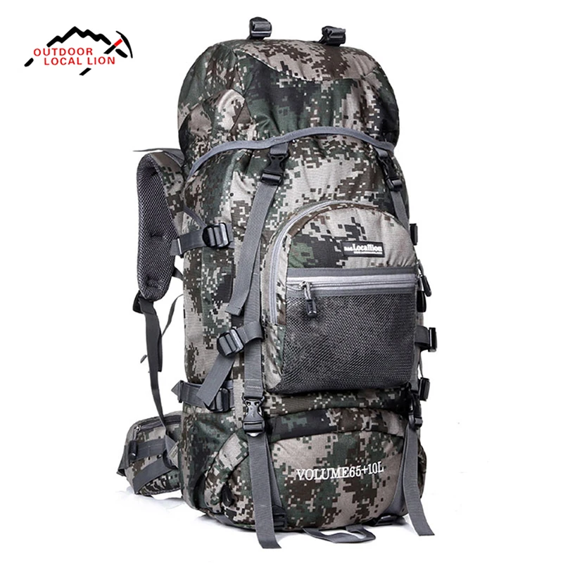 

LOCAL LION 75L Large Capacity Waterproof Outdoor Hiking Backpack Camping Travel Climbing Bag Pack Women Men Sport Backpack