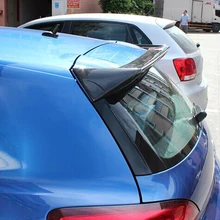 Для Фольксваген Scirocco спойлер 2009- автомобильное украшение в виде хвостового крыла черный карбоновый задний багажник спойлер на крышу(не для R