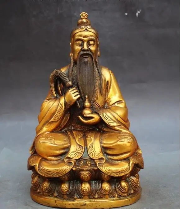 10 &quotКитайский Taoist Leader Lord Лао цзы Taishang Статуэтка скульптура|sculpture|sculpture statue |