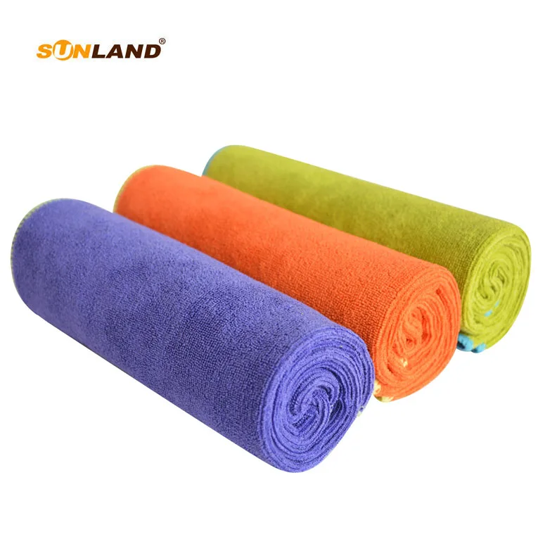 Sinland многоцелевой из микрофибры Быстросохнущий дорожный полотенца для тренажерного зала 3-pack 16 дюймов X 32 дюймов - Цвет: 1grape1pumpkin1green