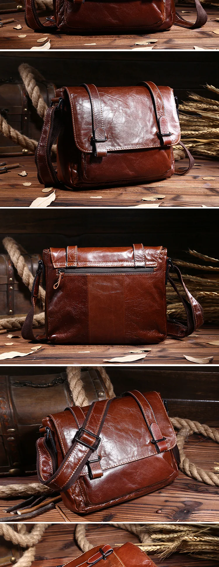 High Quality leather man bags