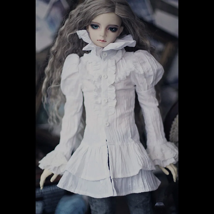 Cateleya 1/3 msd dz bjd sd dd dddy кукла использование одежды аристократический Стиль Топ рубашка воротник высокий большой Пышный рукав Темперамент одежда