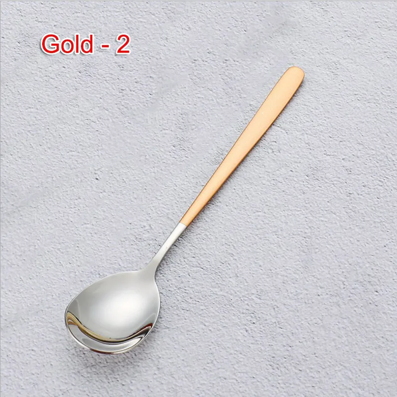 

1 Pcs Long Handle Spoon Rose Gold Stainless Steel Coffee Tea Spoon for Mixing Cocktail Stirring GHS99