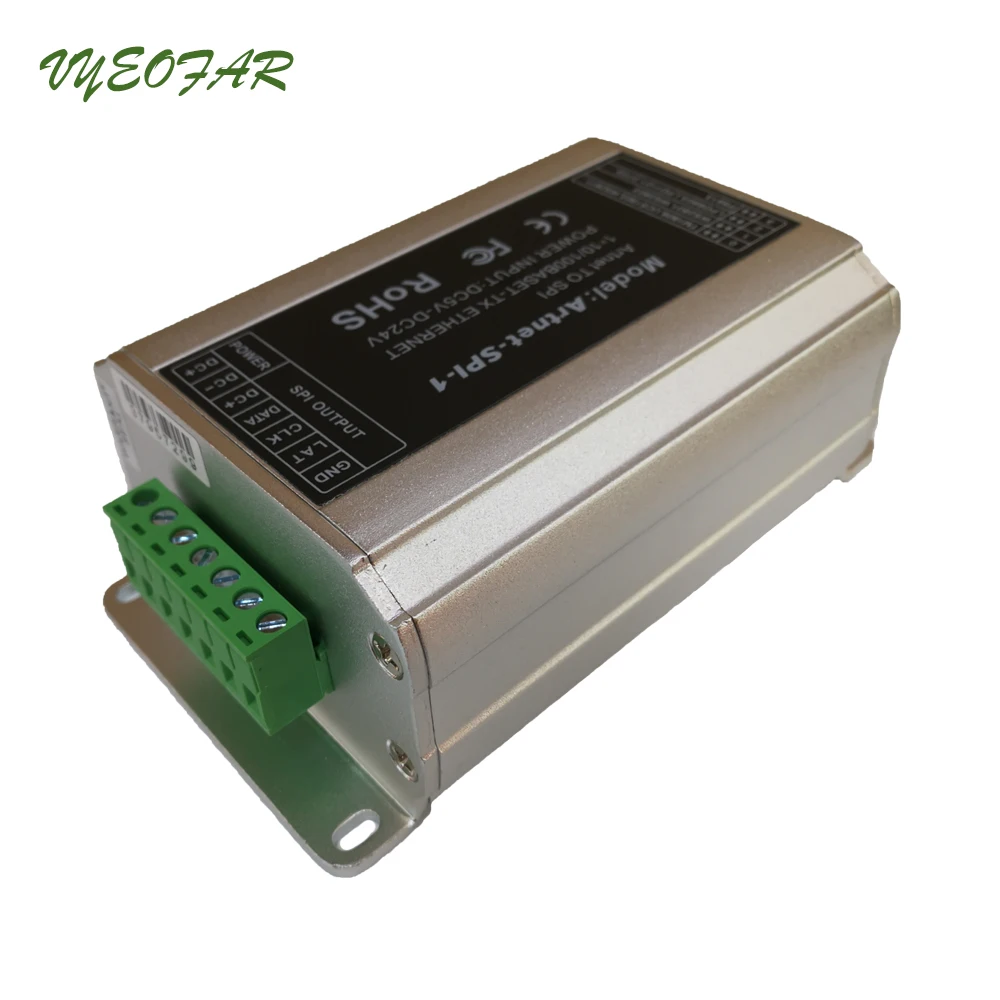 Новый DC5V 24V вход SPI(TTL) цифровой сигнал вывода Artnet в SPI конвертер вождения 2801 6803 1804