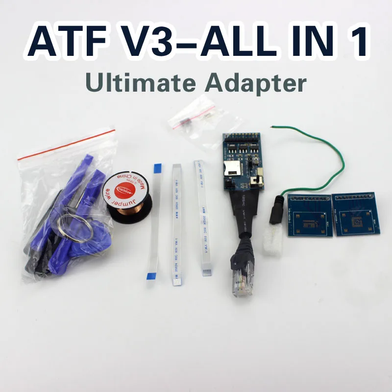 100% Original product ATF box JTAG/EMMC/ISP/MMC CARD ATF-V2 All in 1 Ultimate Adapters For ATF BIG BOX/Nitro/Lighting cable 100% Original product ATF box JTAG/EMMC/ISP/MMC CARD ATF-V2 All in 1 Ultimate Adapters For ATF BIG BOX/Nitro/Lighting cable