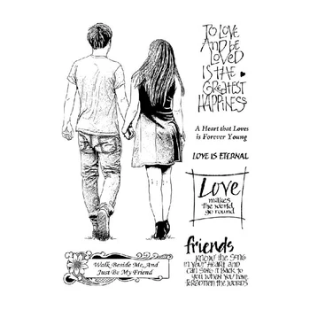 

KLJUYP Lovers Clear Stamps Scrapbook Paper Craft Clear stamp scrapbooking 05153