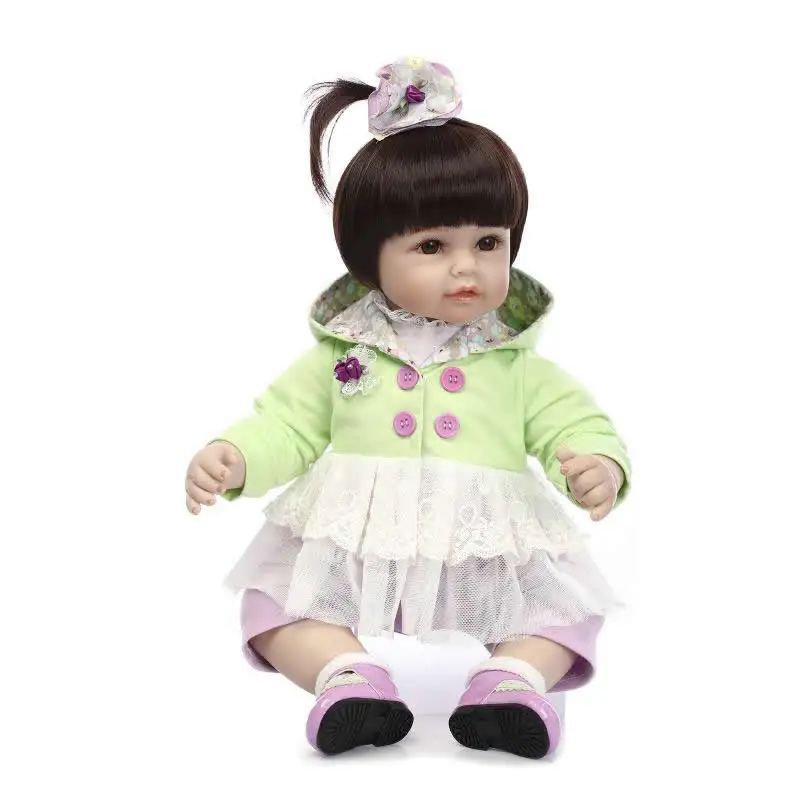 

20 Inch Soft Silicone Reborn Baby Doll Girl So Truly Baby Dolls Toddler Realistic Newborn Babies For Sale Kids Birthday Gifts