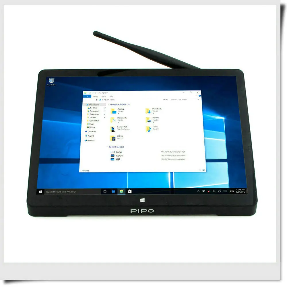 Мини ПК PIPO X10 Pro Intel Cherry Z8350 четырехъядерный Windows10 TV BOX 4 ГБ/64 Гб 10 8 дюймов 10000 мАч Wifi BT