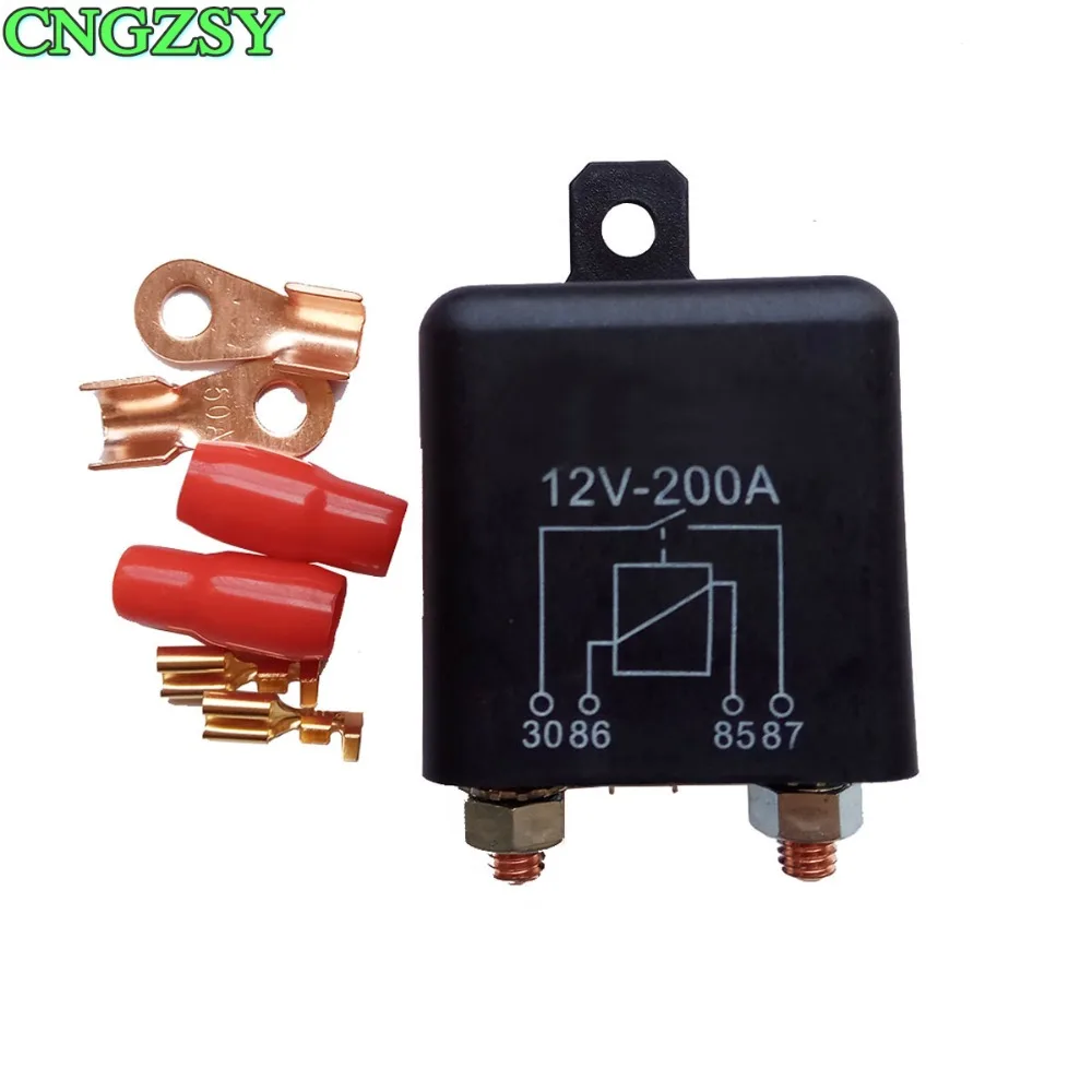 

Car Truck Motor Automotive High Current Relay 12V 24V 120A 200A 2.4W Continuous Work Automotive Contact Load Switch Starter R20B