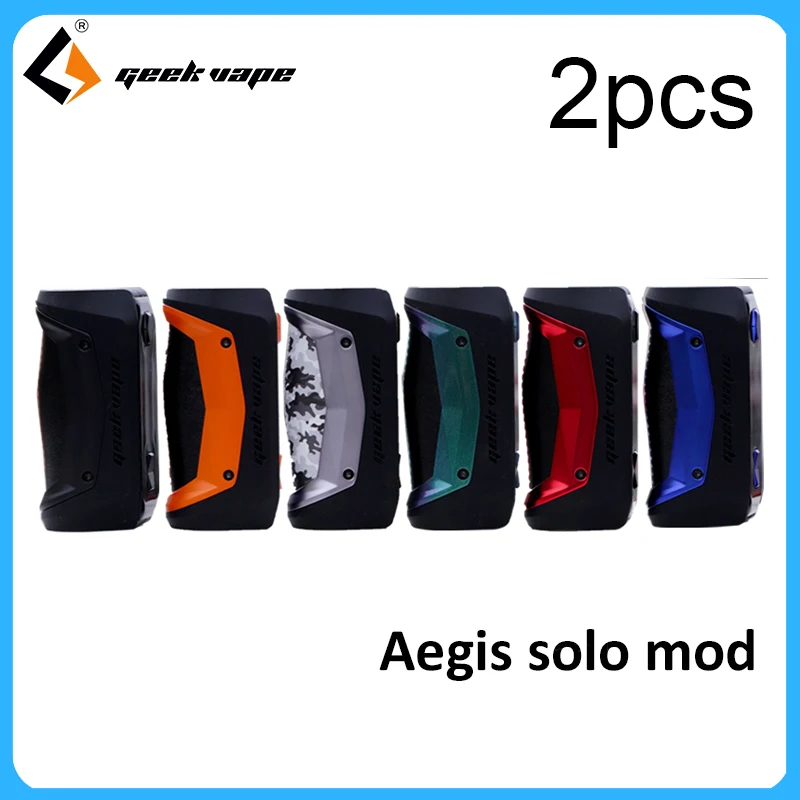 2pcs/lot !! Original GeekVape Aegis Solo Mod 100W Electronic Cigarette Box MOD Vape Support Tengu RDA VS Aegis MOD Vaporizer