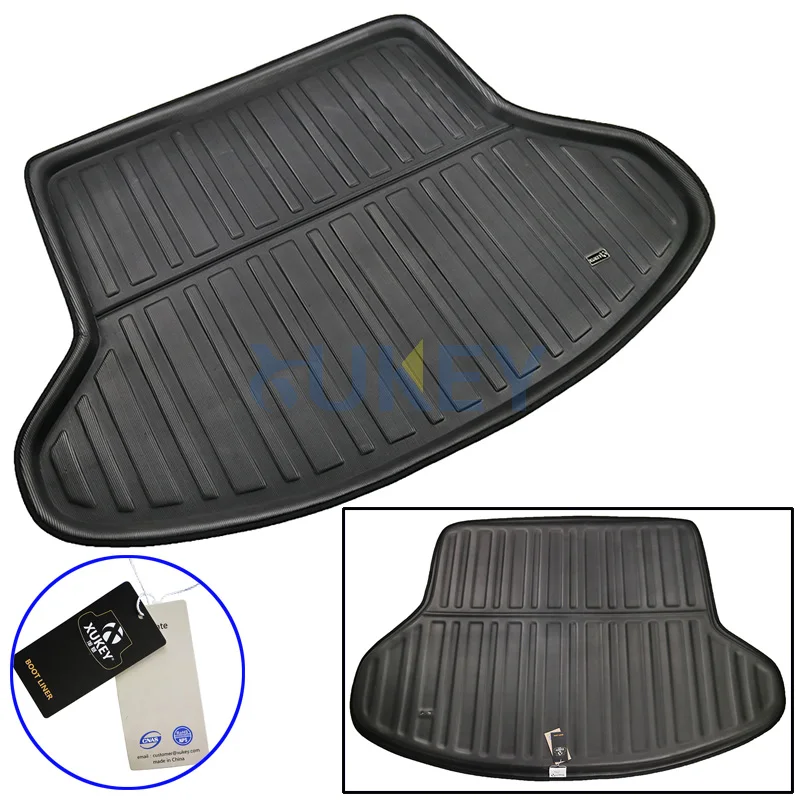 uxcell Black Rear Trunk Tray Boot Liner Cargo Floor Mat Cover for Toyota Prius 03-10 