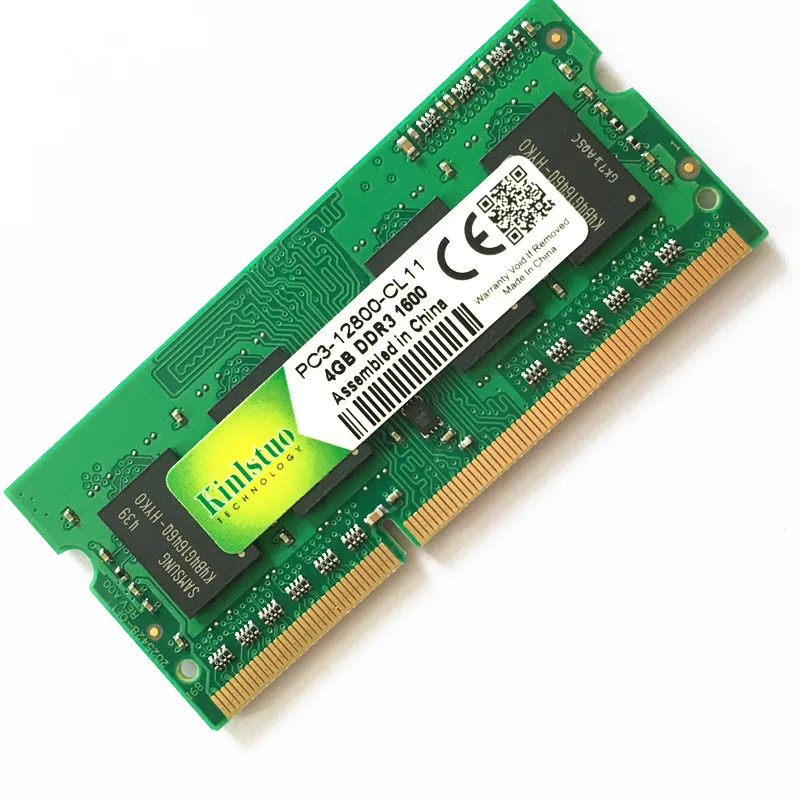 Kinlstuo высокое качество 4 Гб DDR3 SO-DIMM RAMs 1600 МГц PC3-12800s памяти ноутбука 204pin