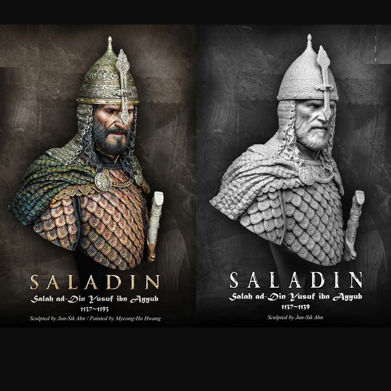 Фигура из полимера SALADIN 1/10 грудь GK тема для ролевых игр без покрытия цвета|figure