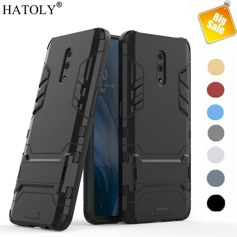 Oppo Reno Case Cover For Oppo Reno R15 R17 F7 F9 F11 Pro Robot Armor Case Rubber TPU Shell Hard PC Back Phone Case For Oppo Reno