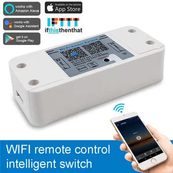 

AC100-240V WiFi Smart Switch Controller Timer Compatible with Amazon Alexa/Google Home/iOS/AndroidPhone App/IFTTT
