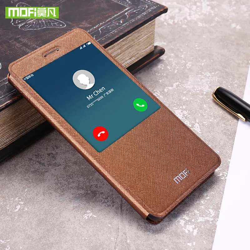 coffee MOFI для Xiaomi Redmi Note 4 чехол для Xiaomi Redmi Note 4 случае глобальная версия крышка кремния Flip 360 для Xiaomi Redmi note4 чехол - Цвет: coffee