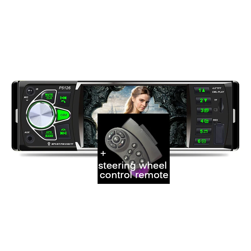 

New Car Portable Radio Music Player Support Bluetooth MP5/FM Transmitter Car Video+Remote Control +Steering wheel controller