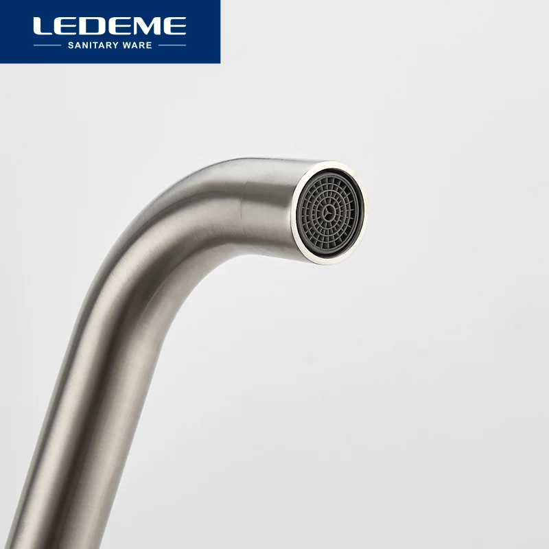 LEDEME Смеситель для кухни сталь SUS304 Цвет: нерж. L4998 4| |