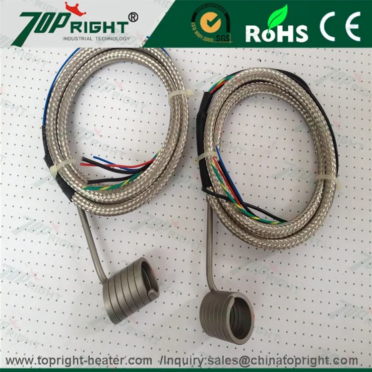 

2.2x4.2mm ID16mm flexible hot runner electric coil heater for Extruder injections mould