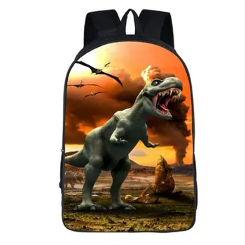 

16 inch Indoraptor Velociraptor Jurassic Dinosaur School Bags for Girls School Backpack for Boys Children Children Gift Bookbag