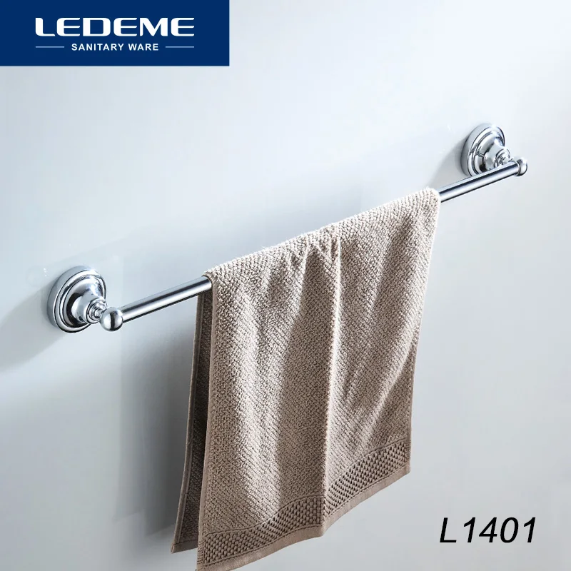 Kaufen LEDEME Handtuch Bar Wand Berg Zink Verchromt Handtuch Bars 645mm Bad Zubehör Halter Poliert Bad Hardware L1401