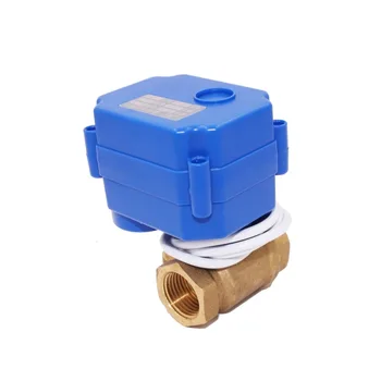 

1/2" Electric ball valve, DC 12V Motorized valve with 2 wires(CR 01), DN15 Electric valve with reverse polarity operation