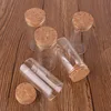 Dia 30mm: 15ml 25ml 30ml 35ml 40ml 50ml 60mlTransparent Glass Test Tube Vials Terrarium with Cork Stopper Glass Container 24pcs 3